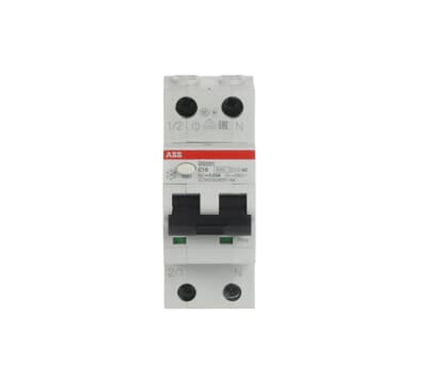 CB chống giật ABB DS201 C16 AC30 1P+N 16A 6kA 30mA