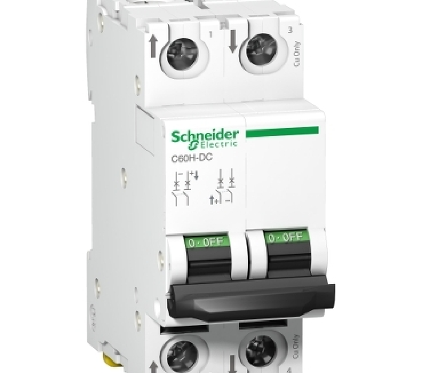 MCB Schneider A9N61521 1A 2P 500VDC