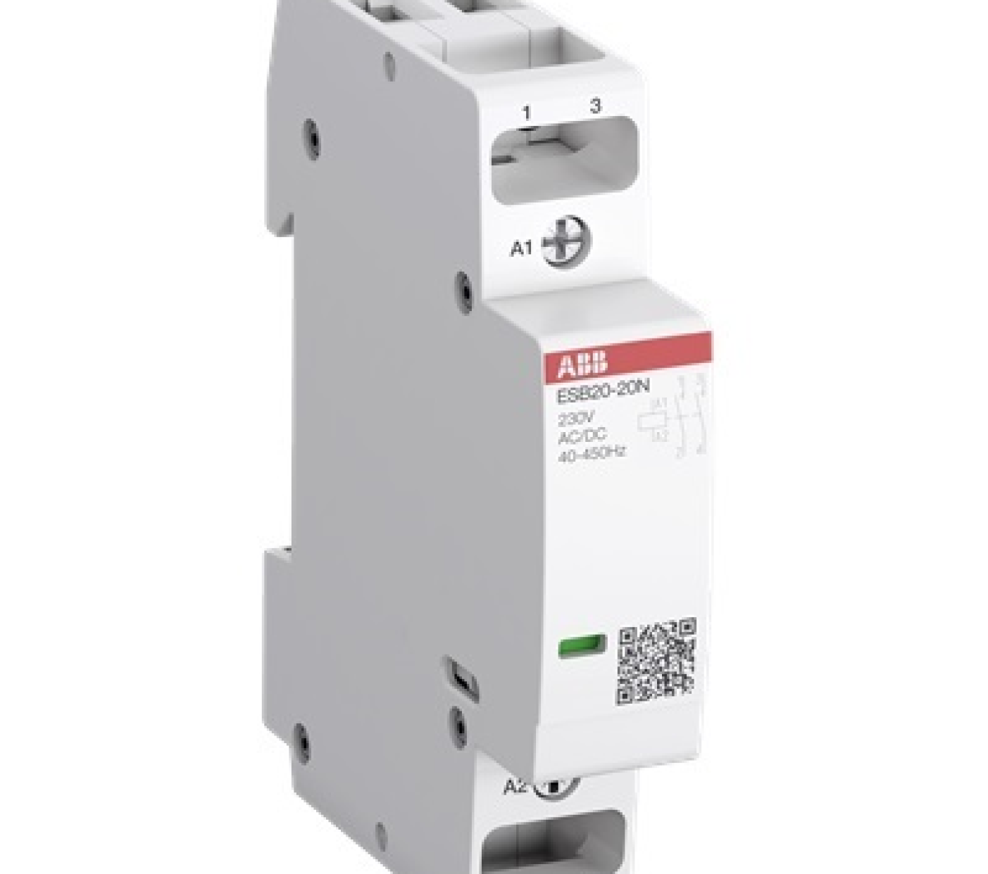 Contactor Chiếu Sáng ABB ESB20-11N-06 20A 1NO+1NC Coil 230VAC/DC