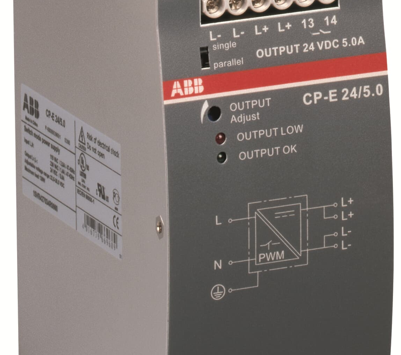 1SVR427034R0000 - Bộ Nguồn 1 Pha 115/230VAC 5A Áp Ra 24VDC (CP-E 24/5.0)