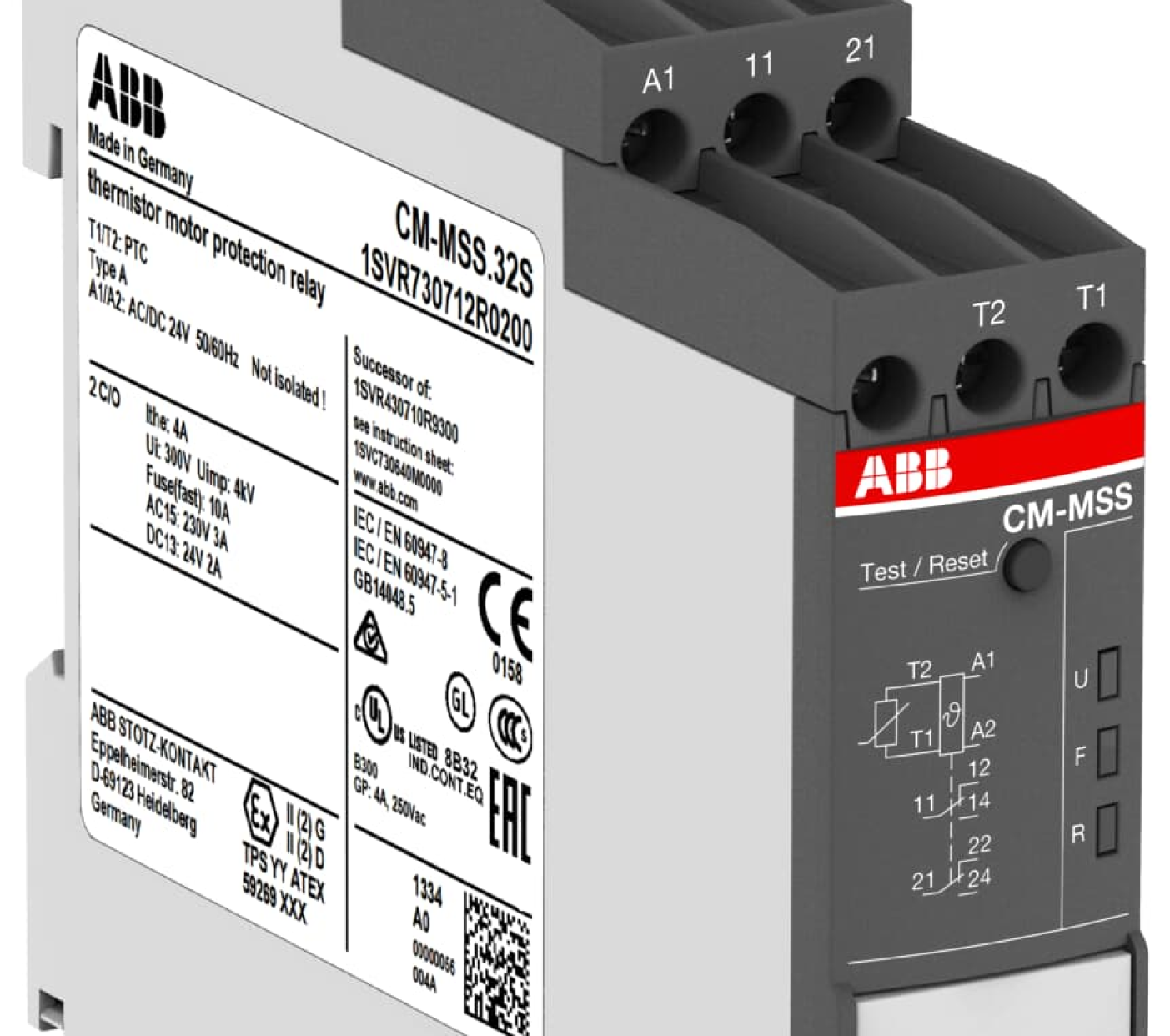 Rờ Le Bảo Vệ Nhiệt Điện Trở Động Cơ 2C/O 24VAC/DC (CM-MSS.23S)