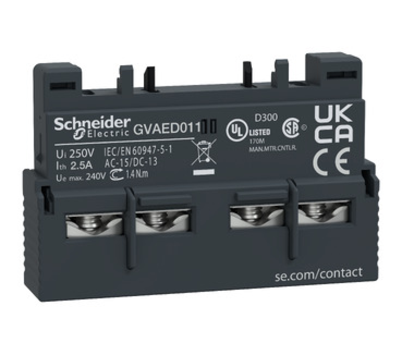 Tiếp Điểm Báo Lỗi Schneider GVAED011 1NC+1NO(fault)