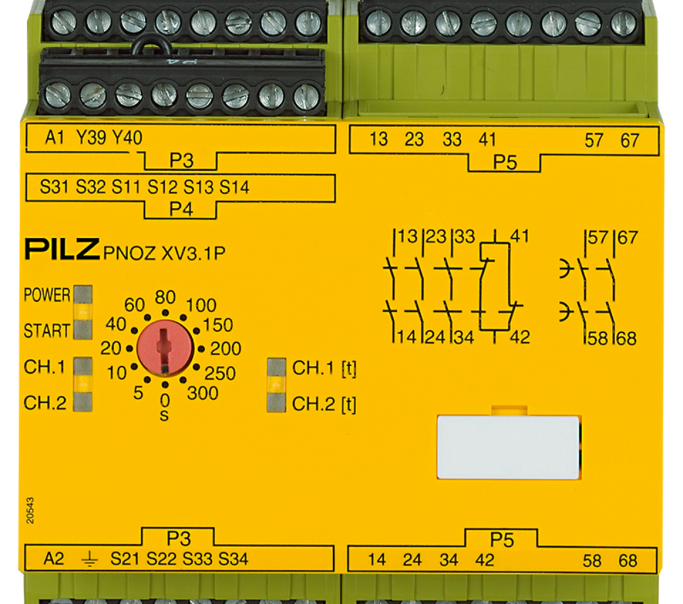 PNOZ XV3.1P 300/24-240VACDC 3no 1nc 2no