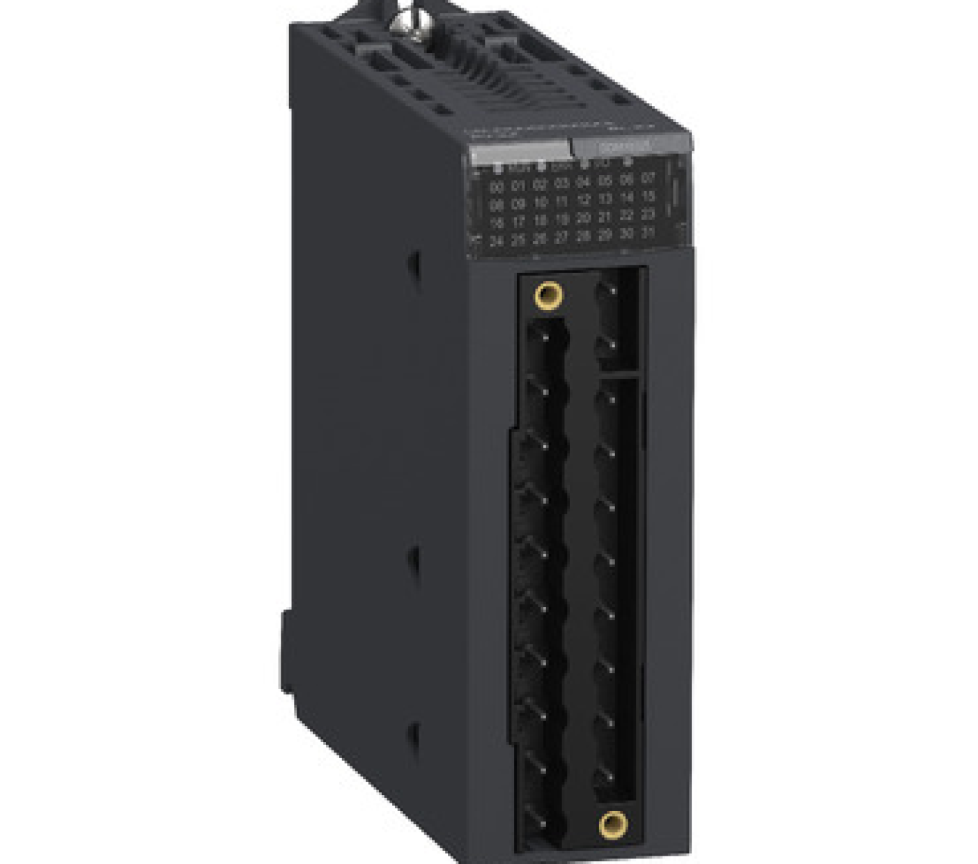 Discrete mixed IO module, Modicon X80, 8 inputs, 24V DC, 8 relay outputs, 24 to 240V AC positive