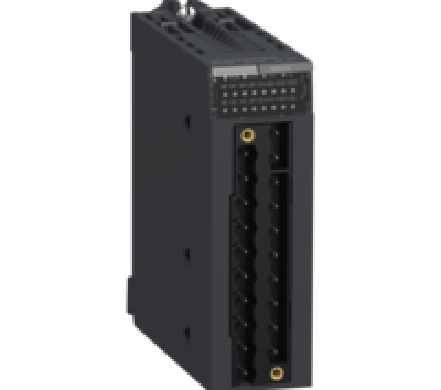 PTO module, Modicon X80, 2 channels, 4 I, 24V DC, 4.3mA, 2 connectors, 28 pins