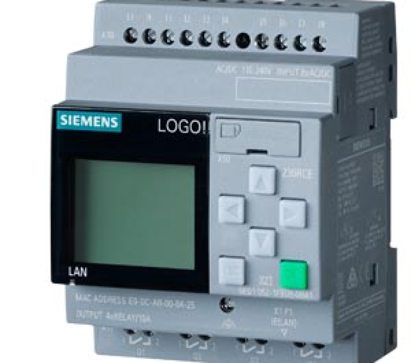 Bộ Điều Khiển Lập Trình LOGO! 230RCE,logic module, display power supply / I/O: 115 V/230 V/relay, 8 DI/4 DO