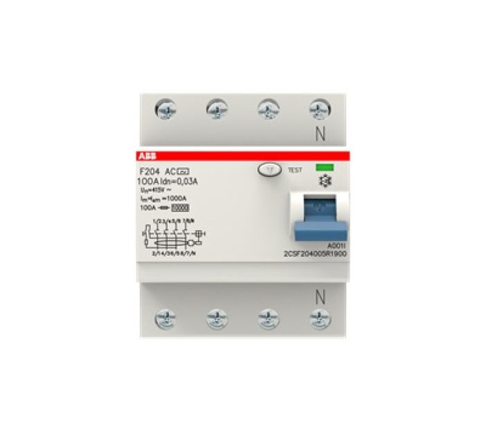 CB chống giật ABB FH204 AC-100/0.03 4P 100A 30mA