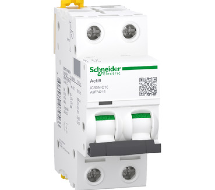 MCB Schneider A9F74216 2P 16A 6kA