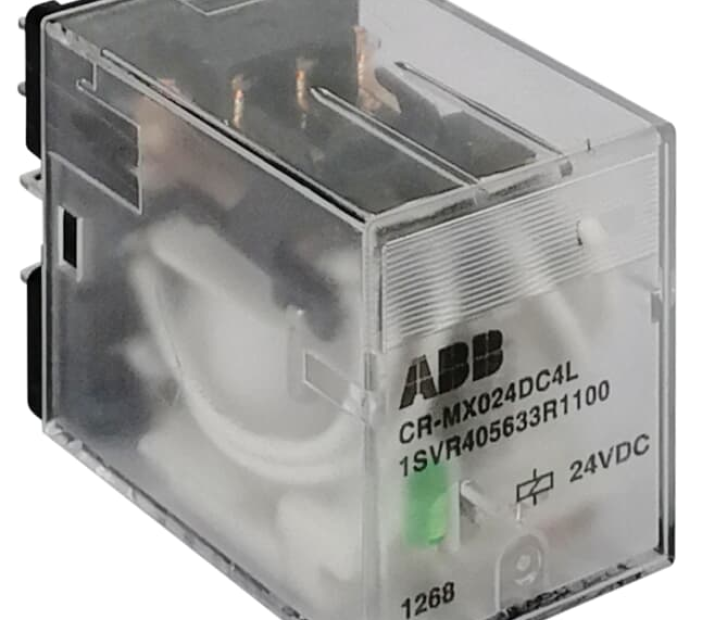 Rờ Le Kiếng Có LED 4C/O 5A Coil 24VDC (CR-MX024DC4L)