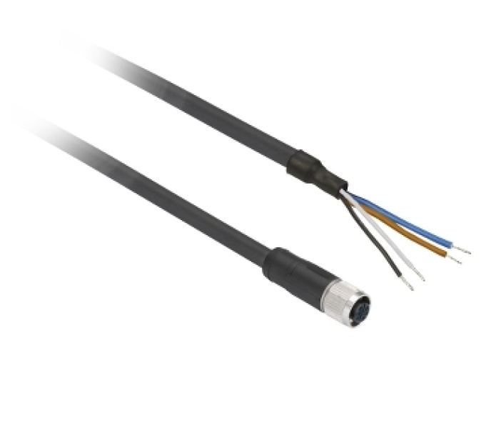  Female Thẳng M12 4 pin Cáp 2m