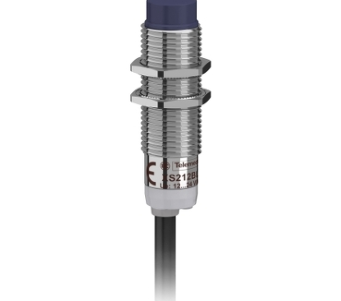 Cảm Biến Từ XS2 M12, L44mm, brass, Sn4mm, 12-24VDC, Cáp 2m