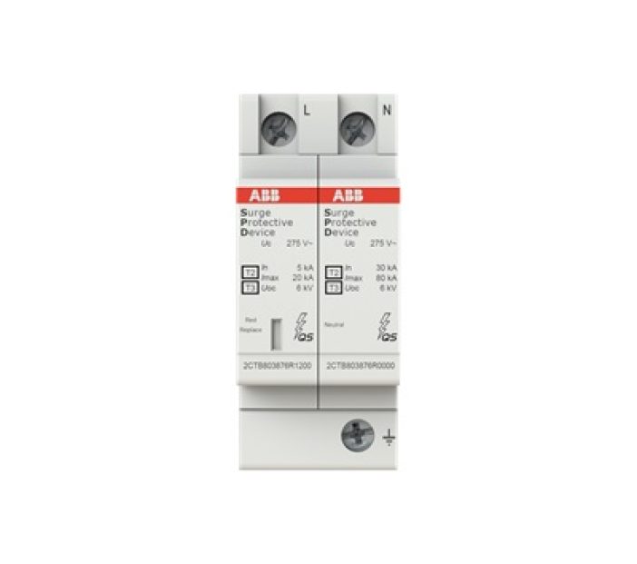 Chống sét lan truyền 1P+N 20KA Dạng Modul Loại 2+3