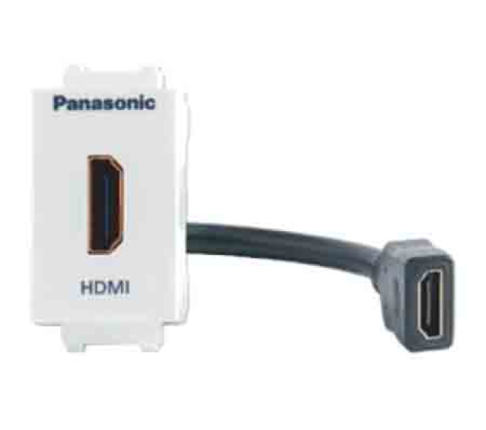  Hạt Ổ Cắm Đơn HDMI Màu Trắng Wide
