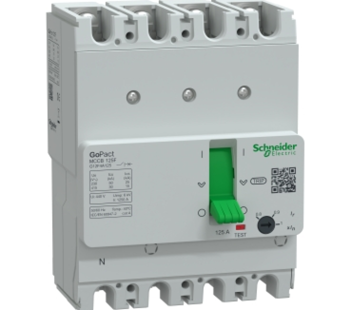 MCCB Schneider G12F4A125 4P 125A 30KA