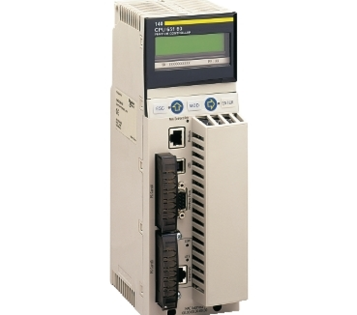 Unity processor, Modicon Quantum automation platform, Modbus Plus, 768kB RAM, 166MHz