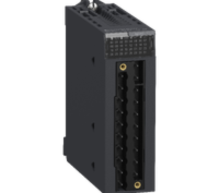 Analog isolated high level input module, Modicon X80, 4 inputs, 0 to 20mA, 4 to 20mA, 10V positive or negative