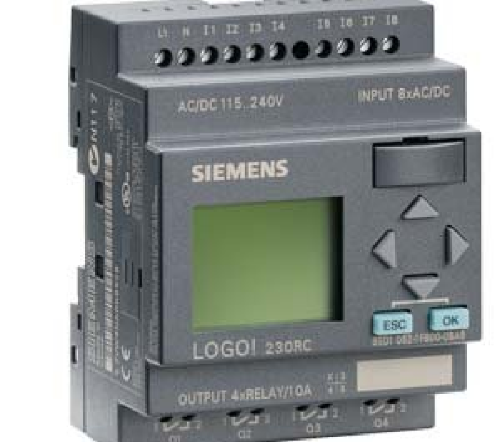Bộ Điều Khiển Lập Trình LOGO! 230 RC | logic module, display PS-I-O - 115 V-230 | V-relay 8 | DI-4 | DO