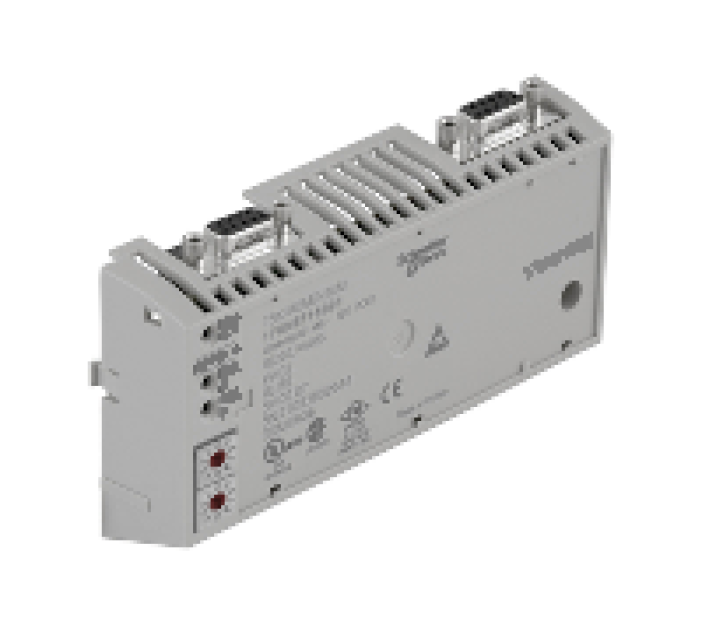 Communication adaptor, Modicon Momentum automation platform, Modbus Plus, 1Mbit/s transmission rate, tap off cable