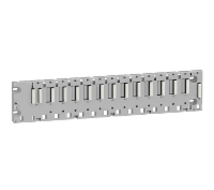 Backplane, Modicon X80, 12 slots, panel, mounting plate mounted