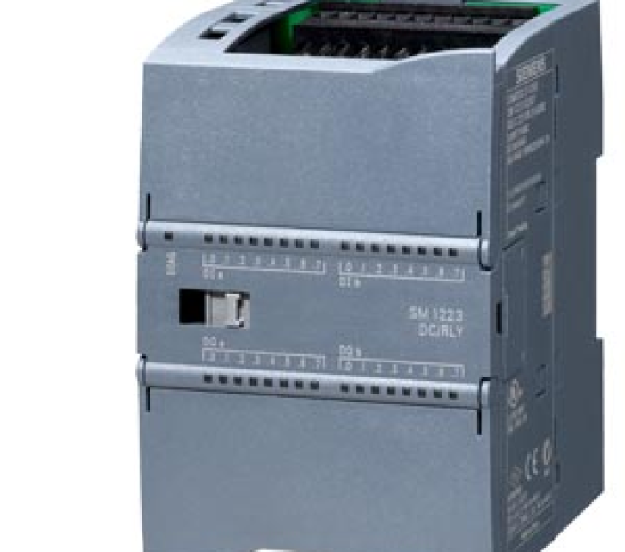 SIMATIC S7-1200, Digital I/O SM 1223, 16 DI/16 DO, 16 DI 24 V DC, Sink/Source, 16 DO, relay 2 A
