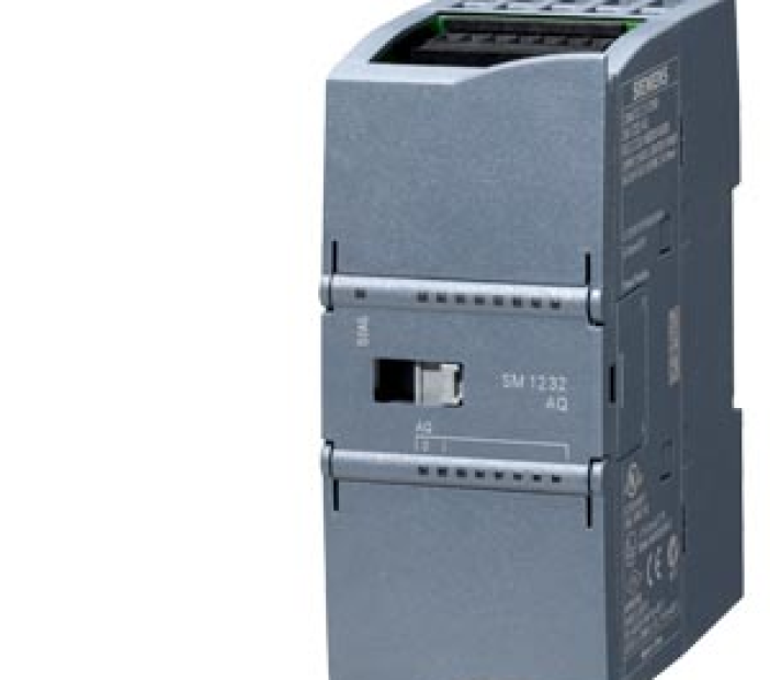 SIMATIC S7-1200, Analog output, SM 1232, 2 AO, +/-10 V, 14-bit resolution, or 0-20 mA/4-20 mA, 13-bit resolution