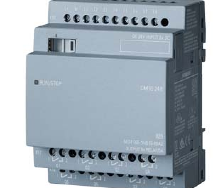 Mô đun LOGO! DM8 230R expansion module, PS/I/O: 230V/230V/relay, 2 MW, 4 DI/4 DO for LOGO! 8